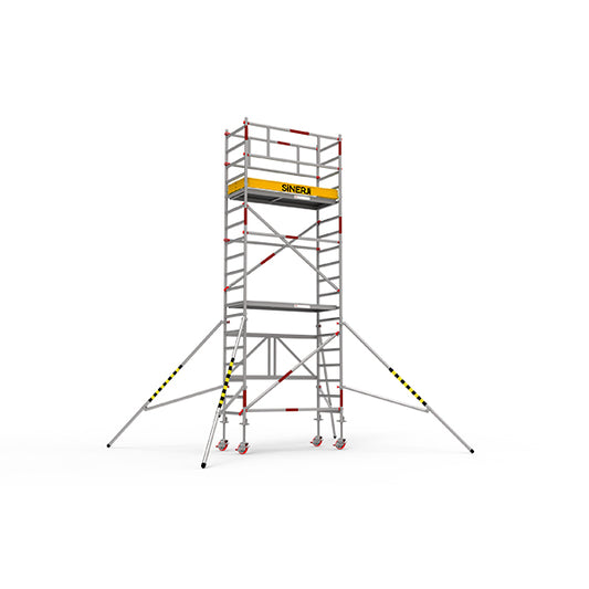 4m Folding Scaffold Tower Hire — 1.8m x 0.75m Platform — view 2