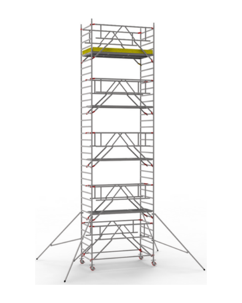 12m AGR Scaffold Tower Hire — Double width, 2.5m Platform
