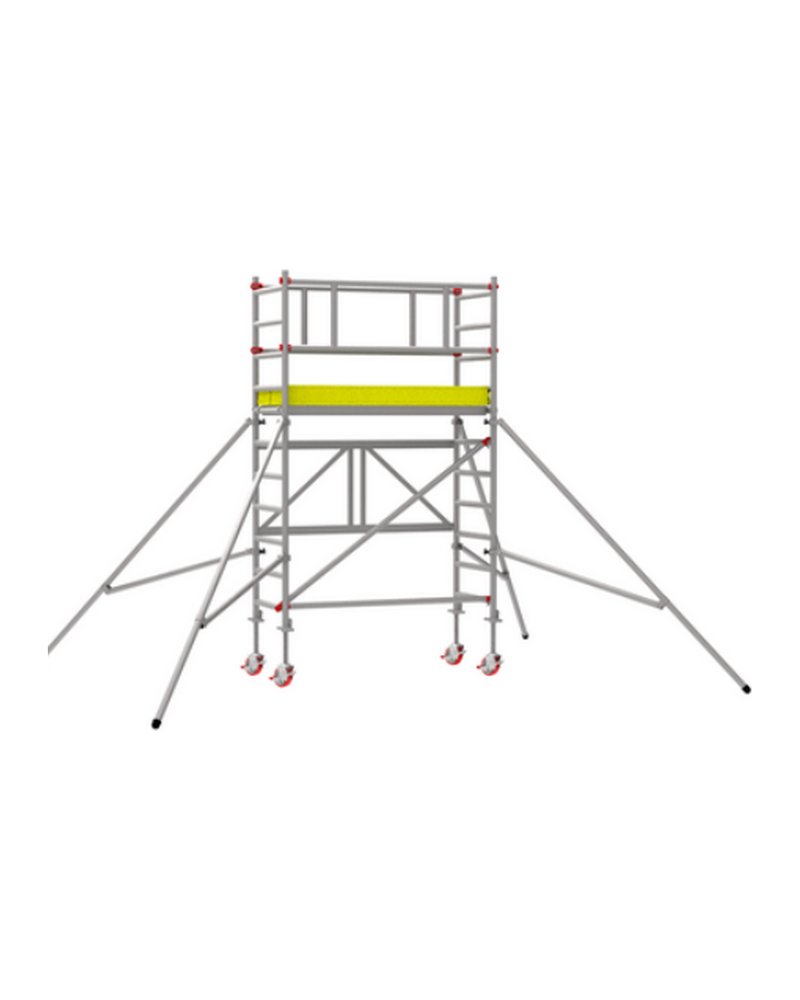 4m Folding Scaffold Tower Hire — 1.8m x 0.75m Platform