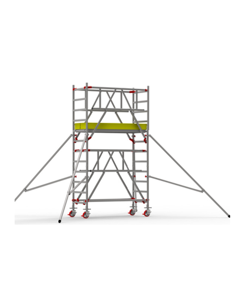 3m Single Width Scaffold Tower Hire — 1.8m x 0.75m Platform